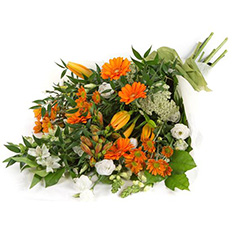 Orange &amp; White Tied Sheaf