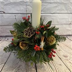 Holiday Glow Candle Arrangement